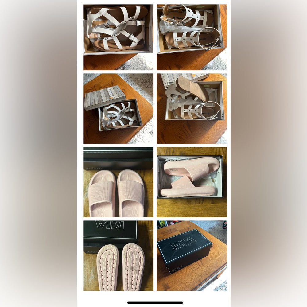 Women’s Sandals, 2 pair for $50 size 8